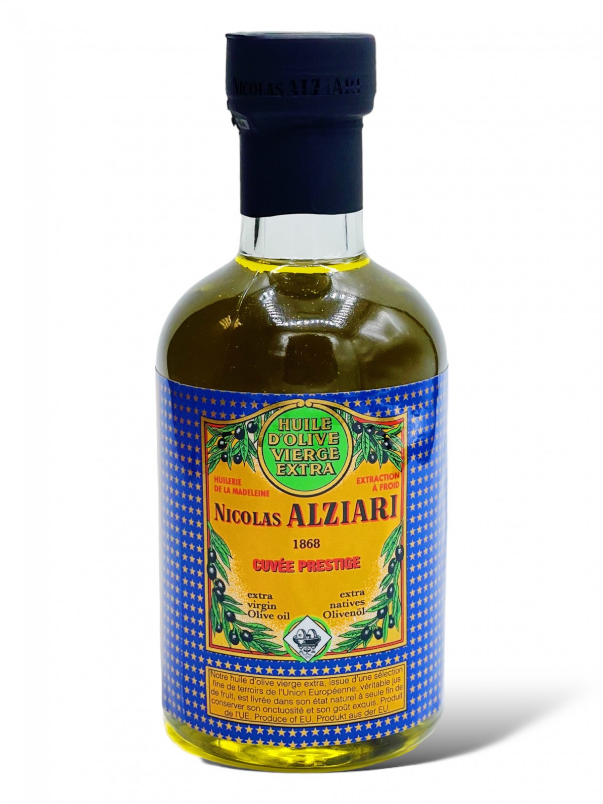 Huile d'olive Nicolas Alziari cuvée PRESTIGE 200 ml - HUILES D'OLIVE