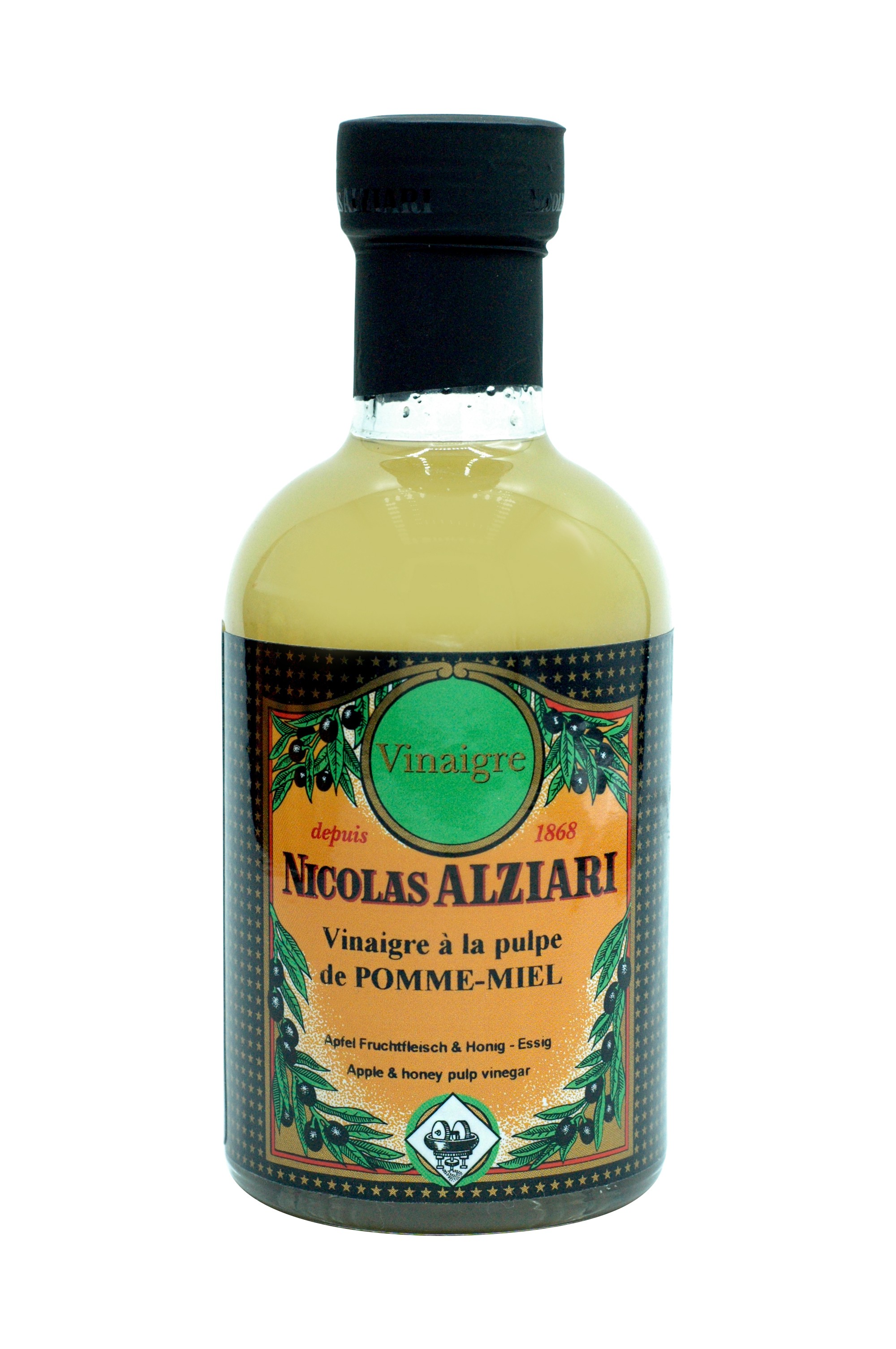 VINAIGRE À LA PULPE DE POMME ET MIEL 200 ml