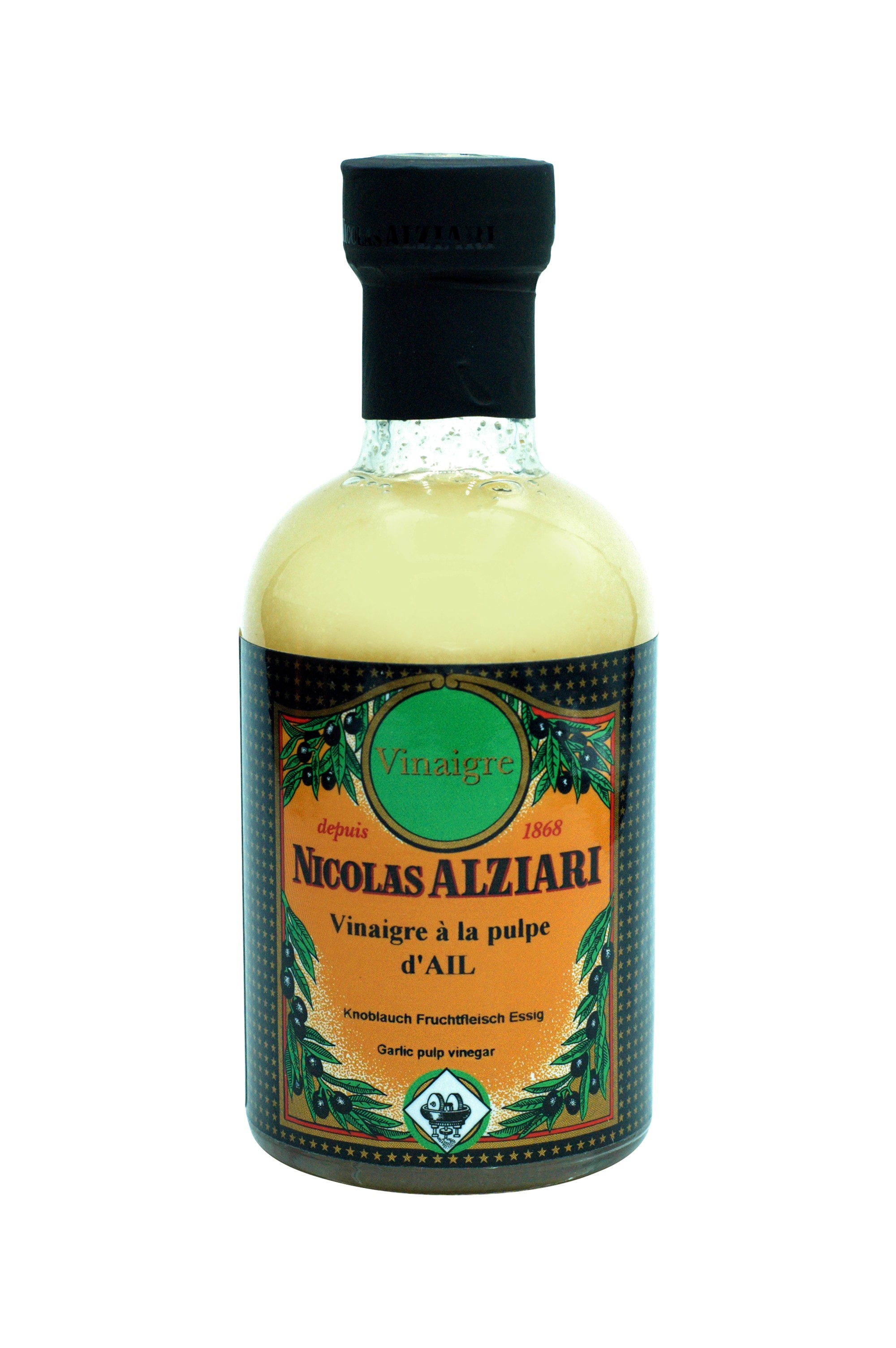 VINAIGRE À LA PULPE D’AIL 200 ml