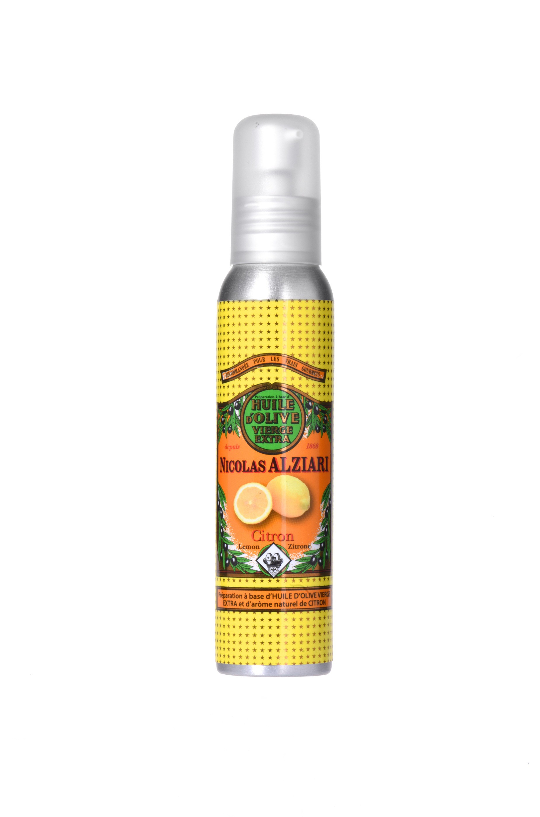 CITRON - Préparation culinaire à base d’huile d’olive et d’arôme naturel CITRON 100 ML (flacon pompe)