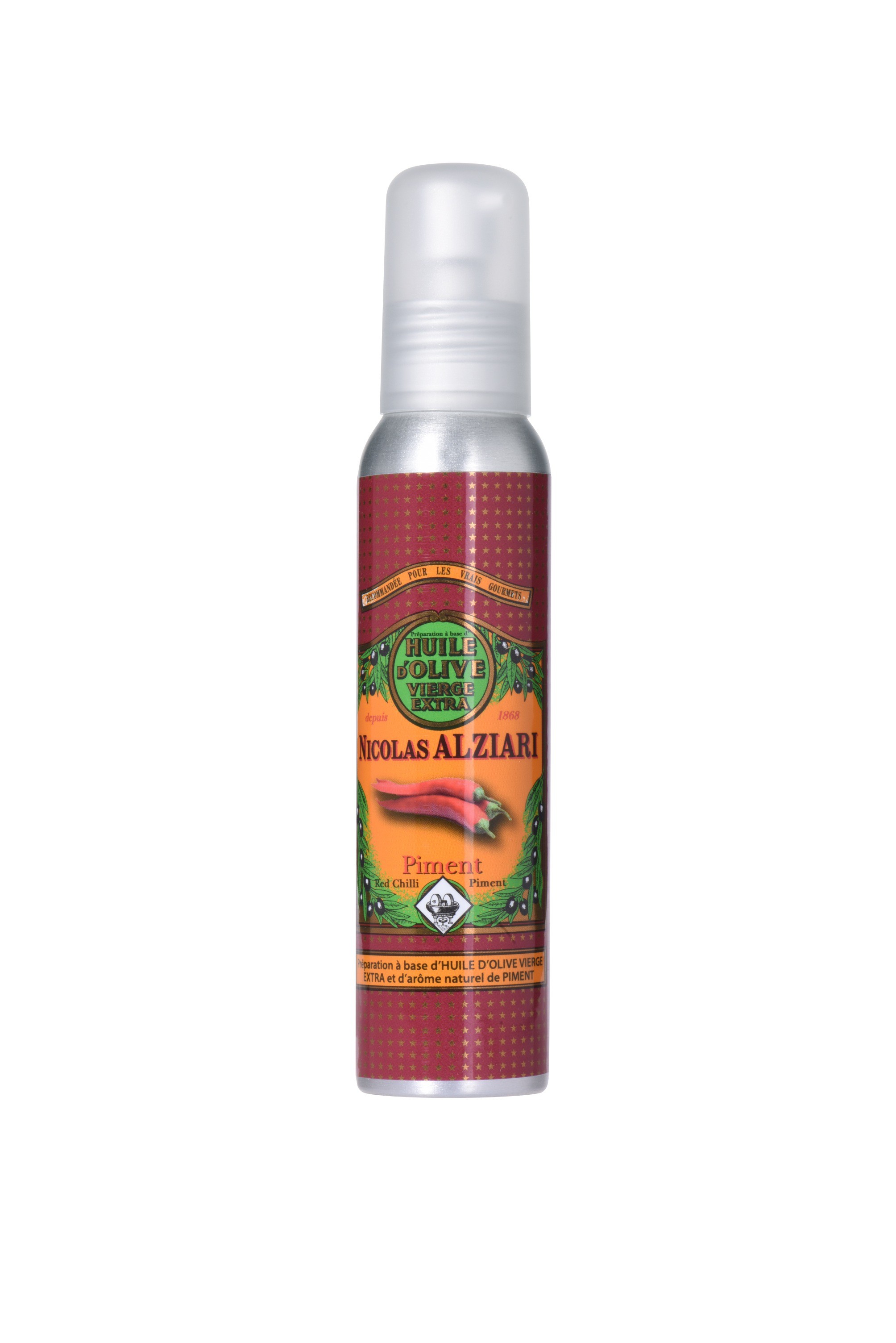 PIMENT - Préparation culinaire à base d’huile d’olive et d’arôme naturel PIMENT 100 ML (flacon pompe)