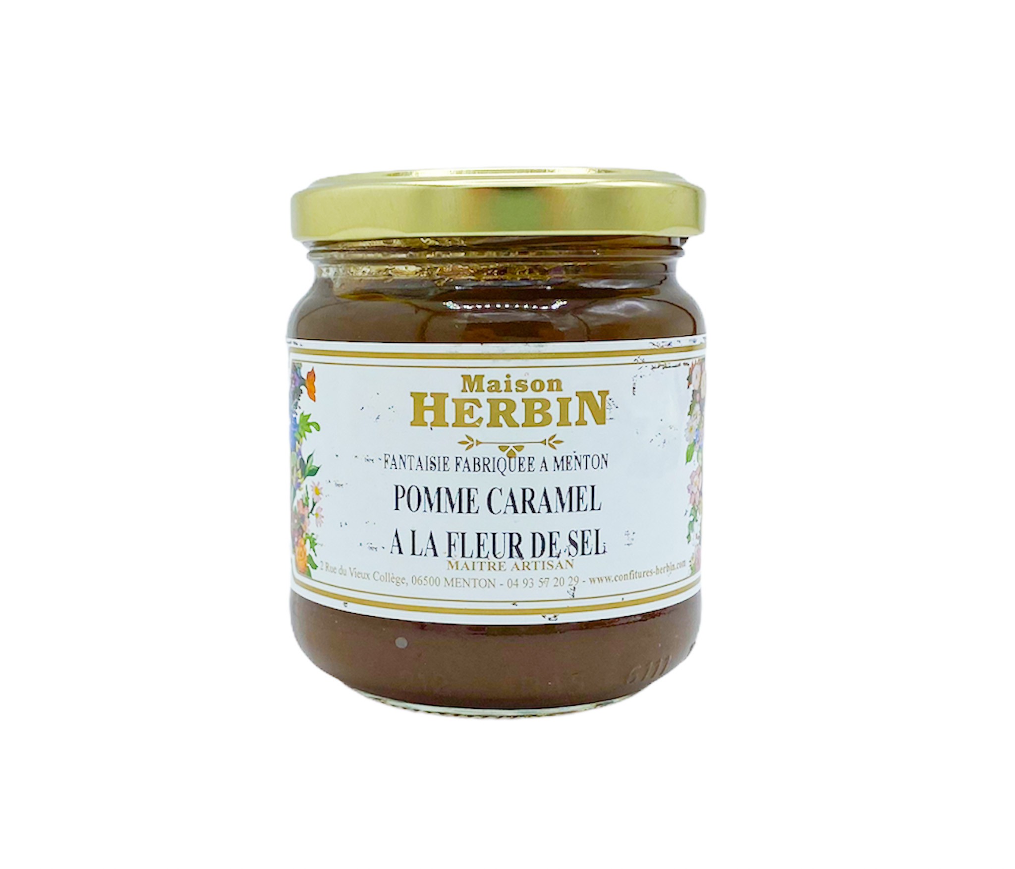 Confiture Pomme Caramel à la fleur de sel 230g