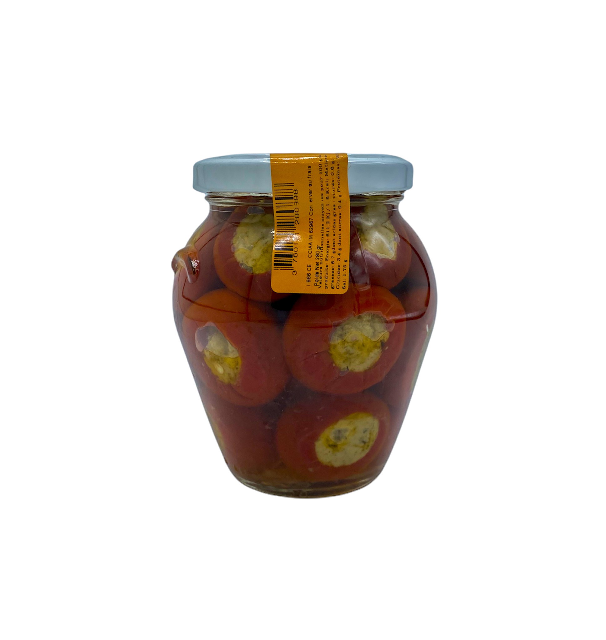 Piments farcis , Thon & Huile d'olive. 280 gr