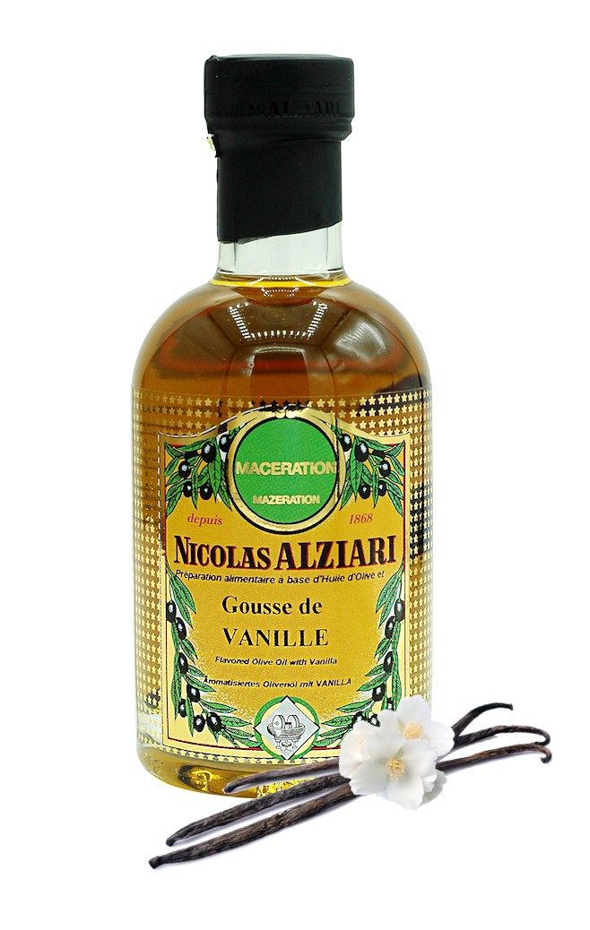 Préparation alimentaire à base d'huile d'olive et Vanille 200 ml