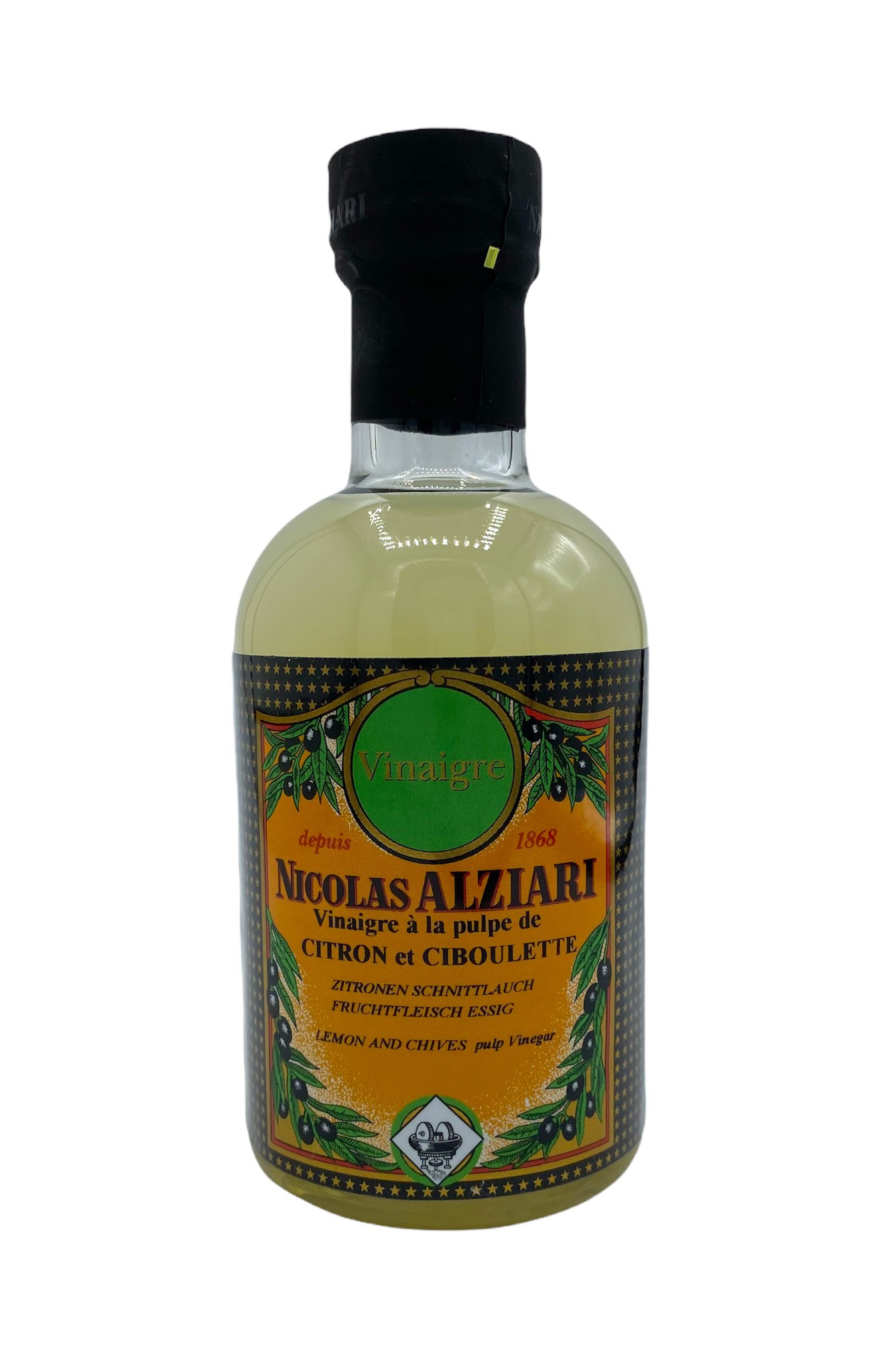 Vinaigre à la pulpe de citron et ciboulette 200 ml 