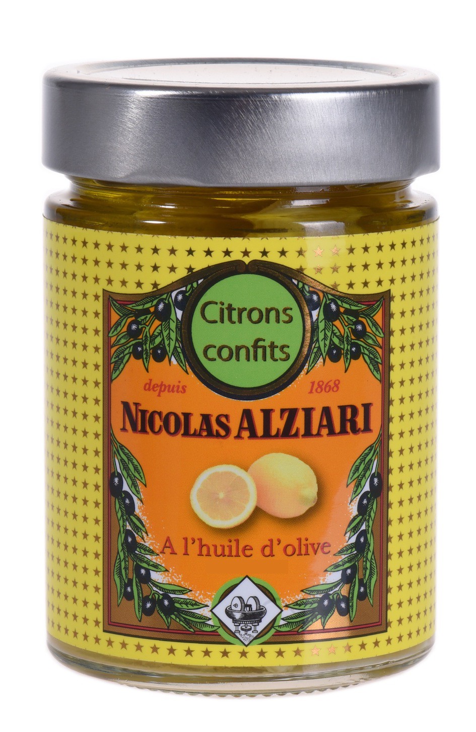 Citrons confits à l'huile d'olive 300 gr