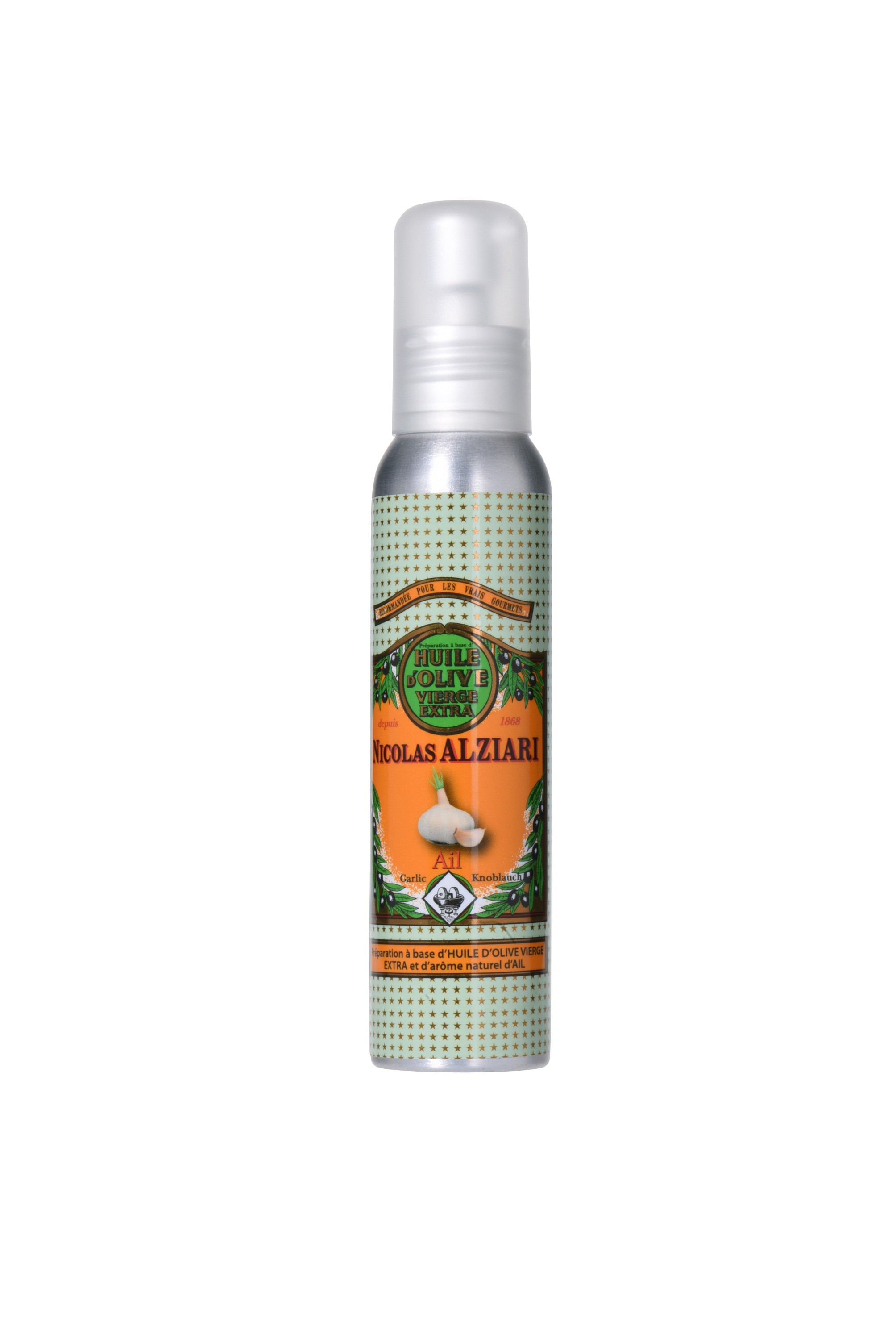 AIL - Préparation culinaire à base d’huile d’olive et d’arôme naturel AIL 100ml (flacon pompe)