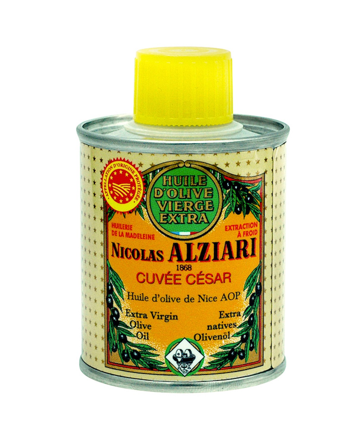Huile d'olive Nicolas Alziari cuvée César - 100 ml (AOP Nice) (BIDON)