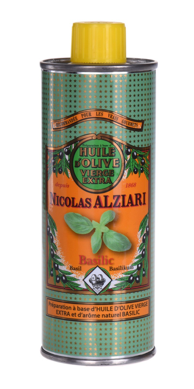 BASILIC - PRÉPARATION CULINAIRE À BASE D’HUILE D’OLIVE ET D’ARÔME NATUREL BASILIC 250 ML