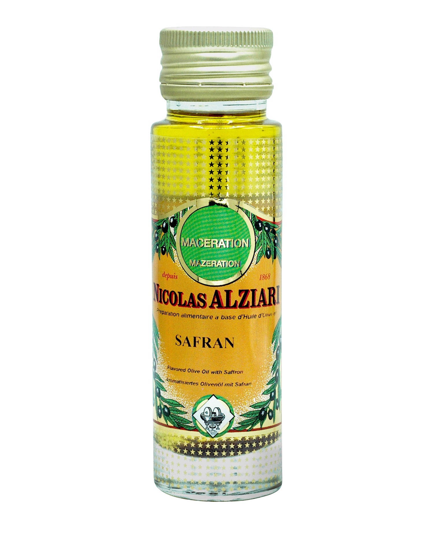 Préparation alimentaire à base d'huile d'olive et Safran 100 ml