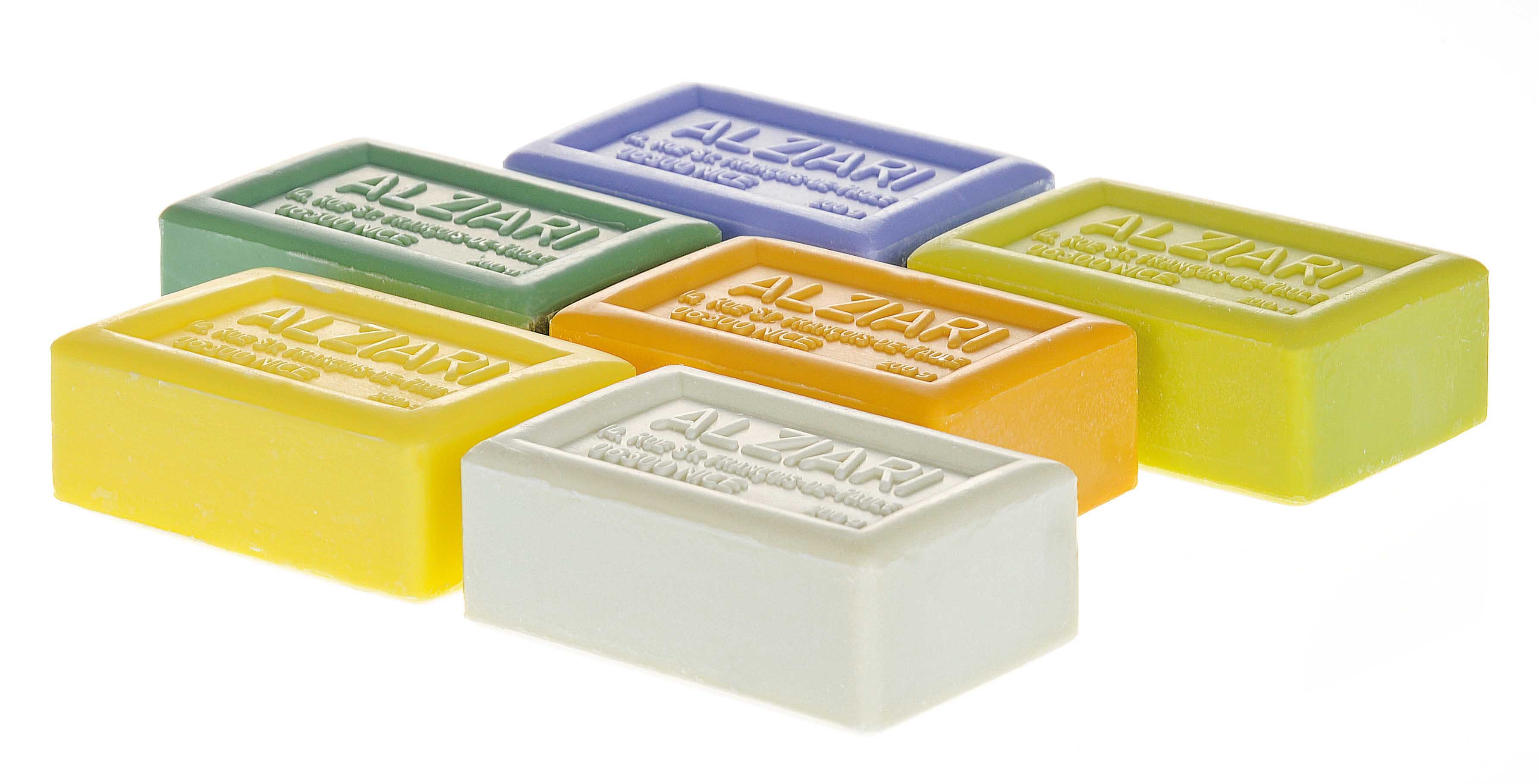6 savons 200 gr à l'huile d'olive tous parfums