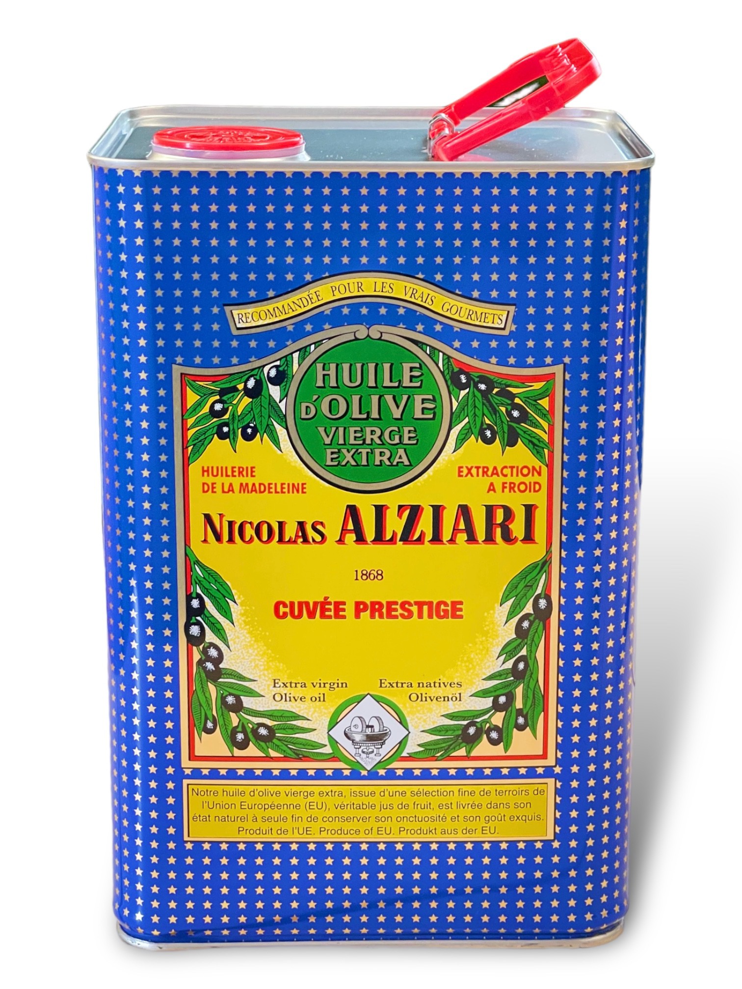Huile d'olive Nicolas Alziari cuvée PRESTIGE 5 L