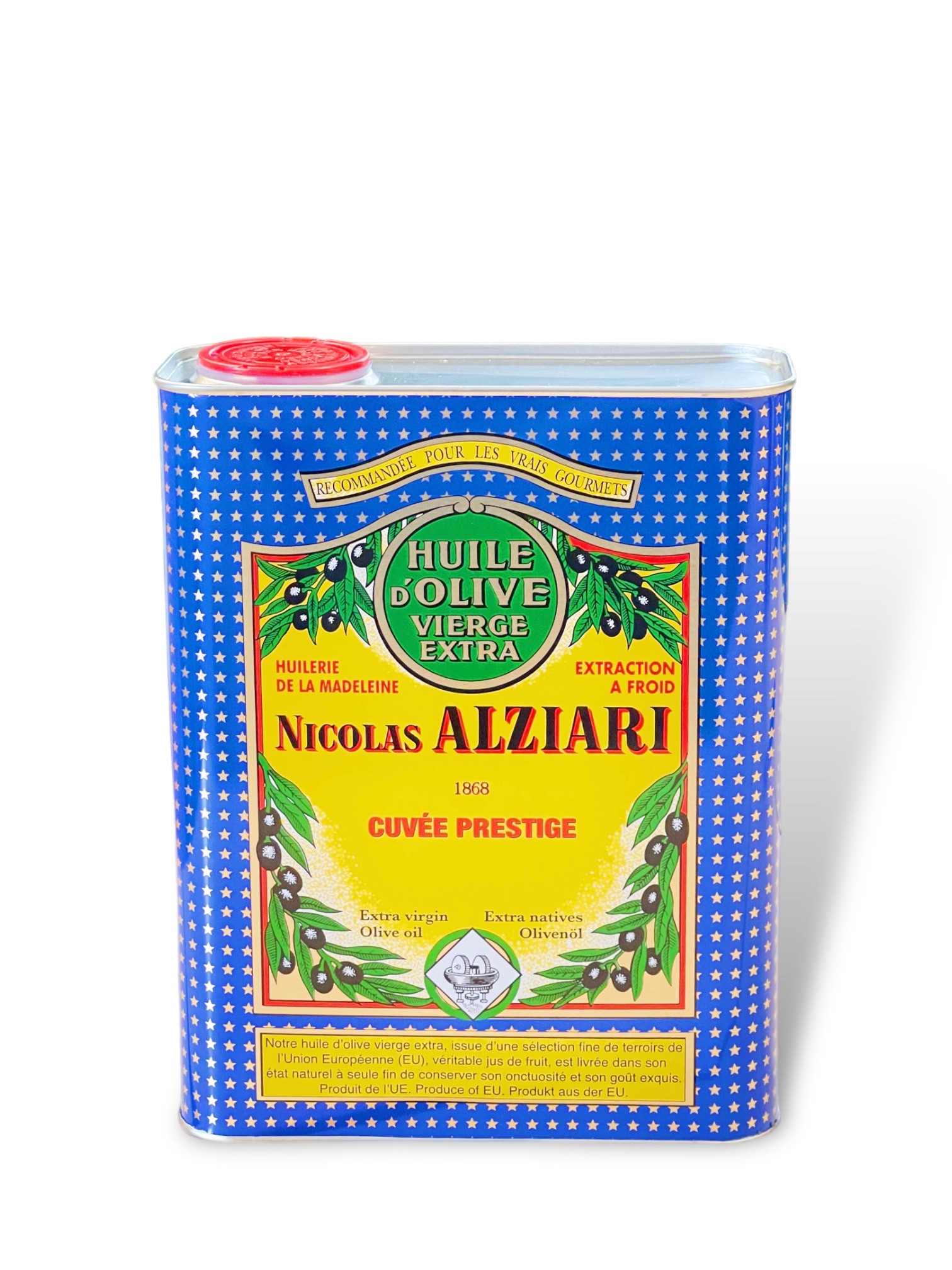 Huile d'olive Nicolas Alziari cuvée PRESTIGE 2 L