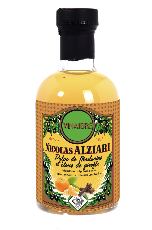 vinaigre à la pulpe de Mandarine et clous de girofle 200 ml
