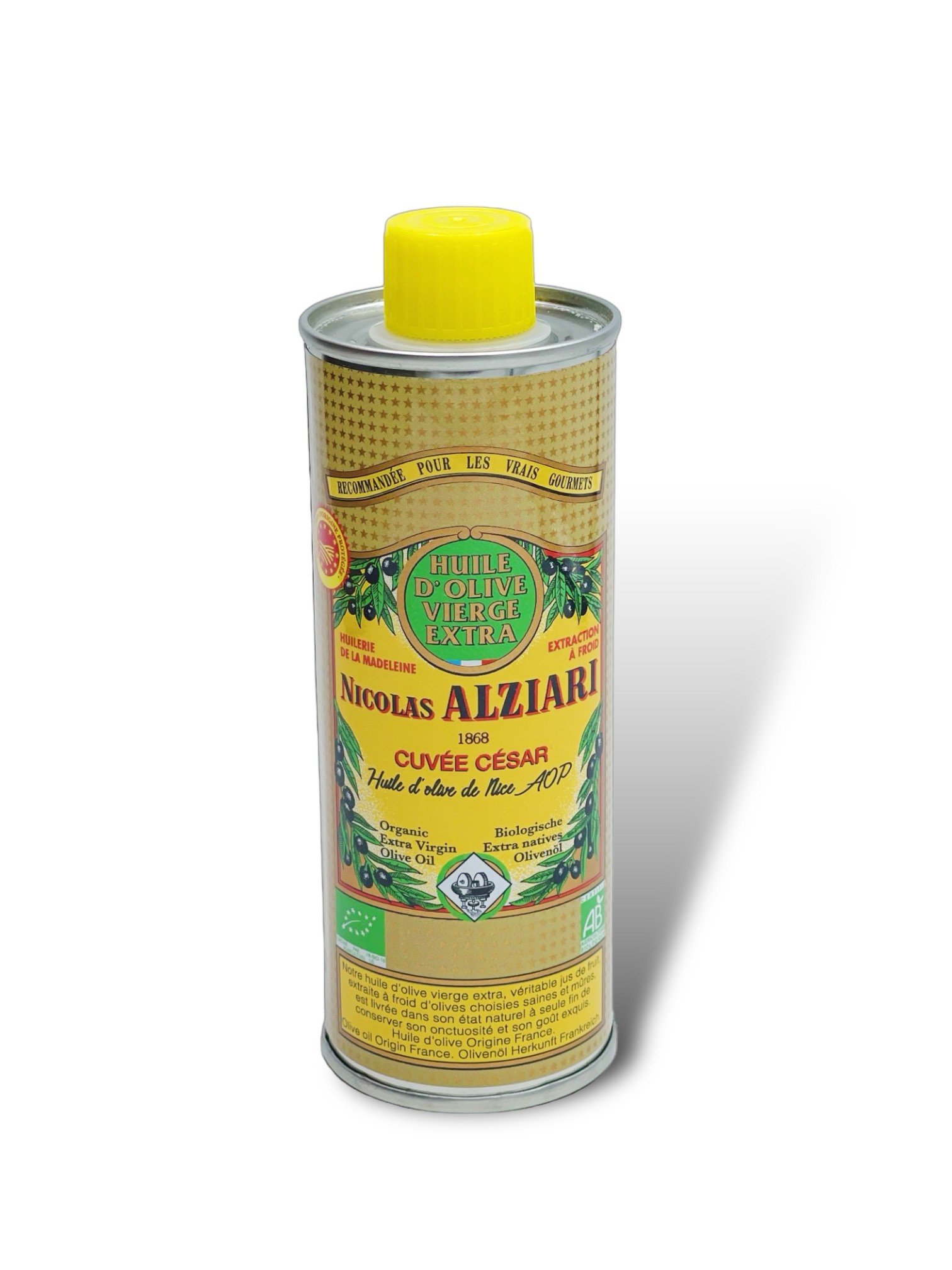 Huile d'olive Nicolas Alziari cuvée César 250 ml (AOP Nice) - BIO*