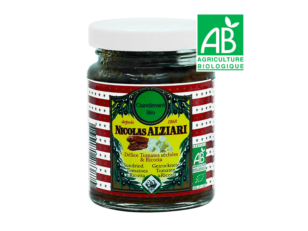 Délice Tomates séchées et Ricotta 80 g BIO