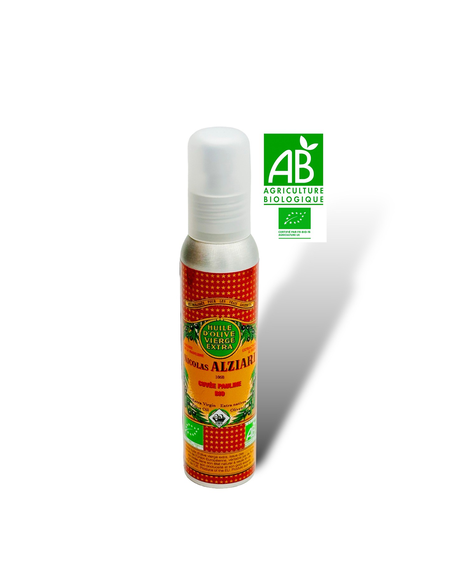 Huile d'olive Nicolas Alziari cuvée PAULINE 100 ml (Flacon Pompe) - Bio*