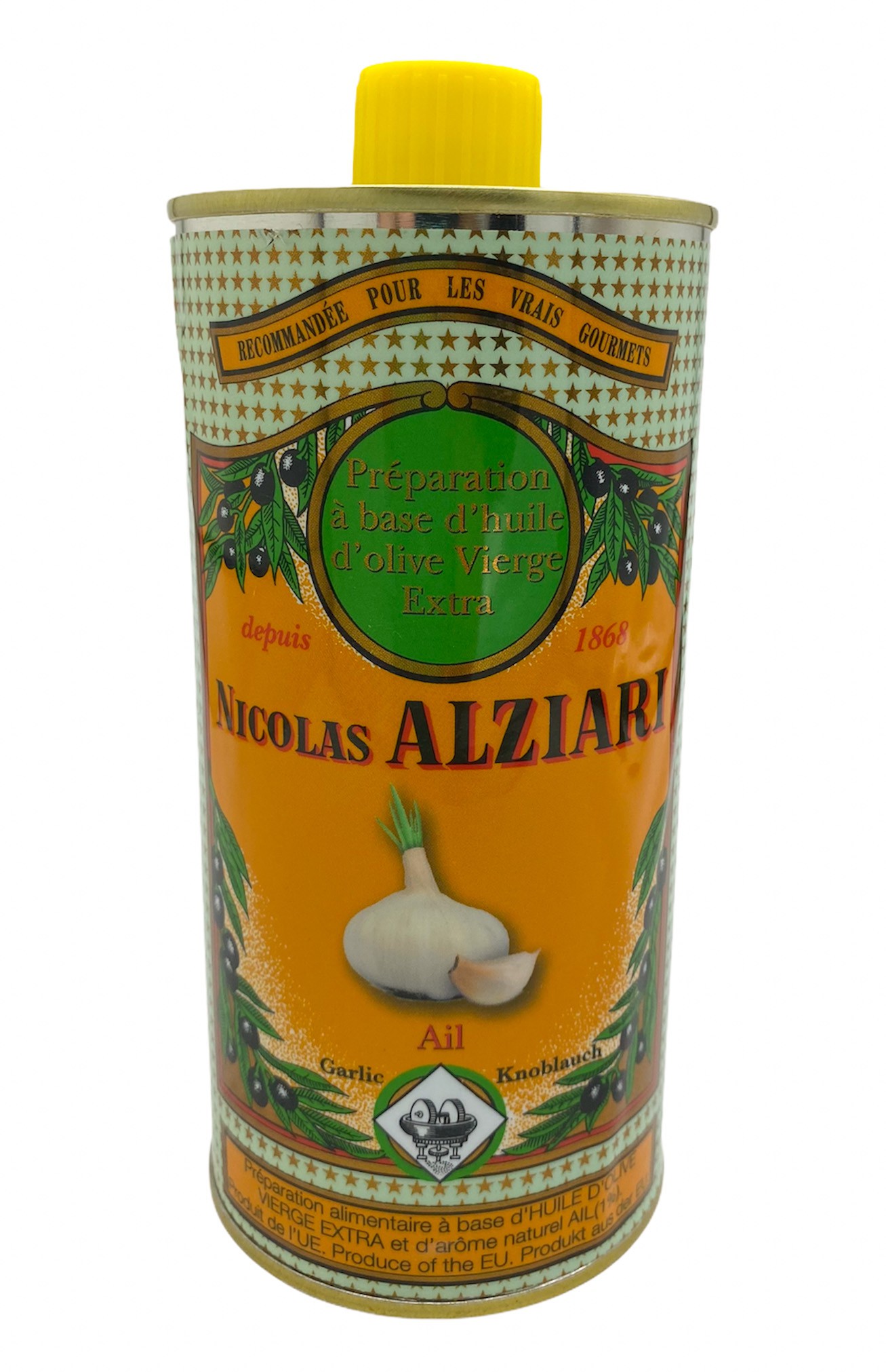 AIL - Préparation culinaire à base d’huile d’olive et d’arôme naturel AIL 500ml