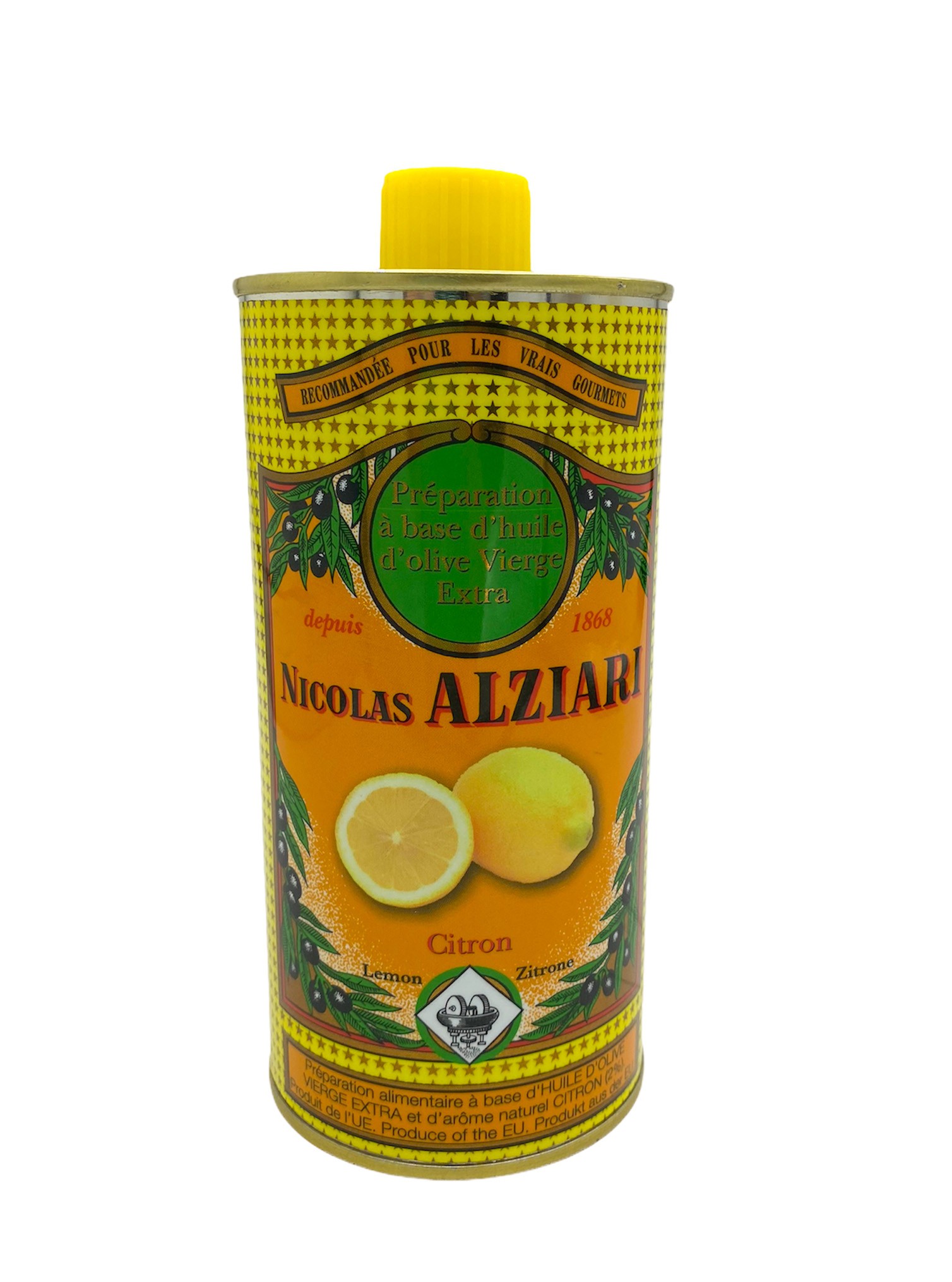 CITRON - Préparation culinaire à base d’huile d’olive et d’arôme naturel CITRON 500 ML