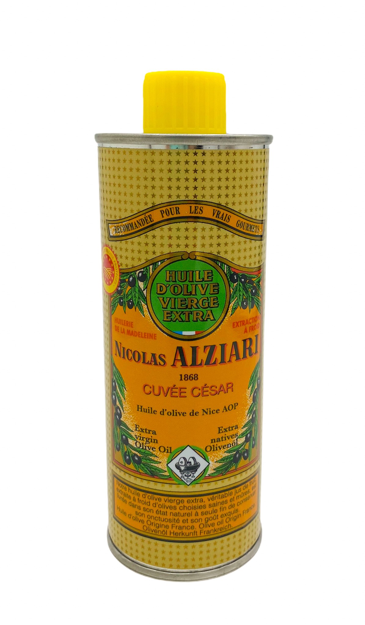 Huile d'olive Nicolas Alziari cuvée César 250 ml (AOP Nice)