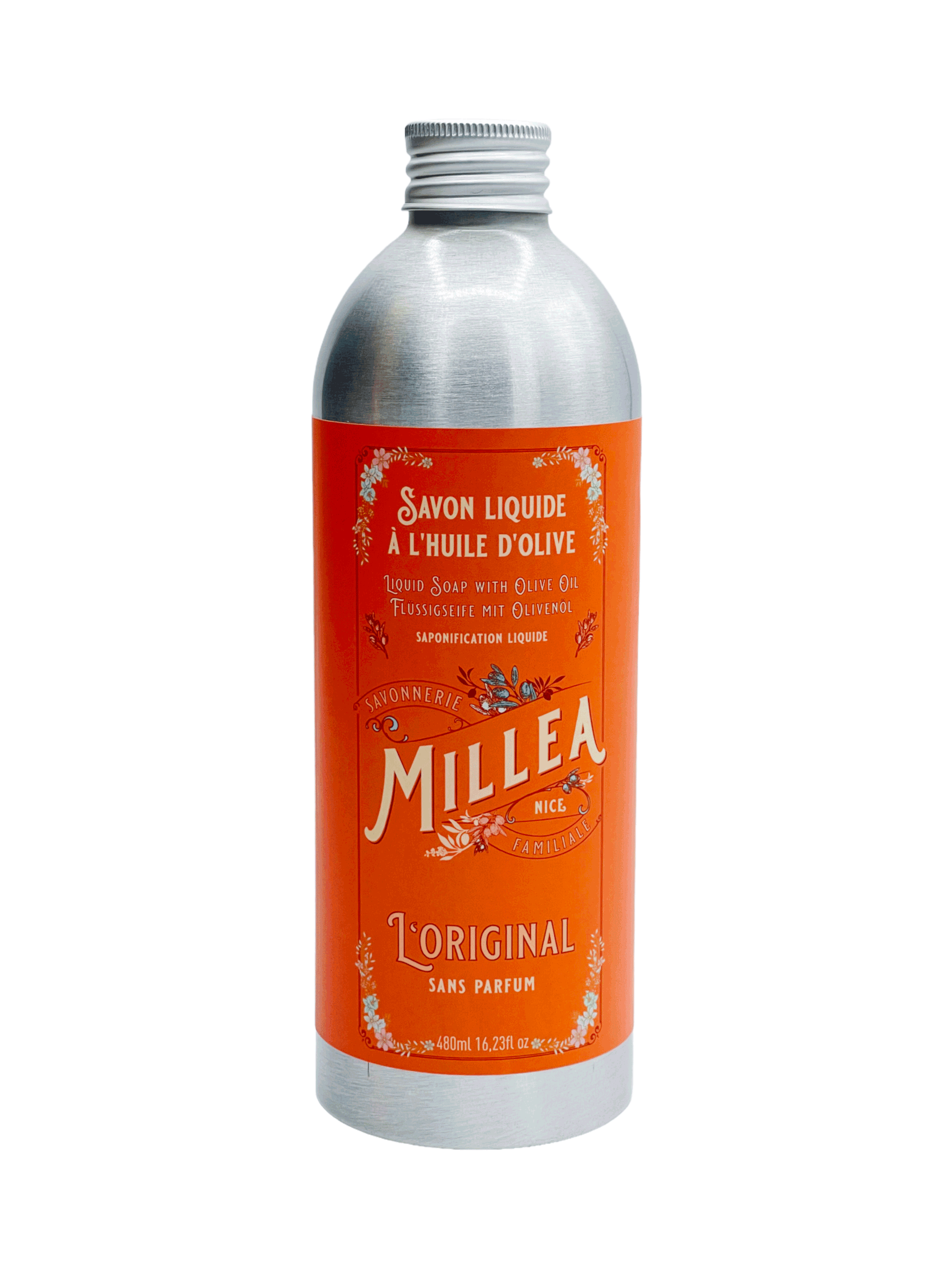 SAVON LIQUIDE À L'HUILE D'OLIVE MILLEA 480 ML