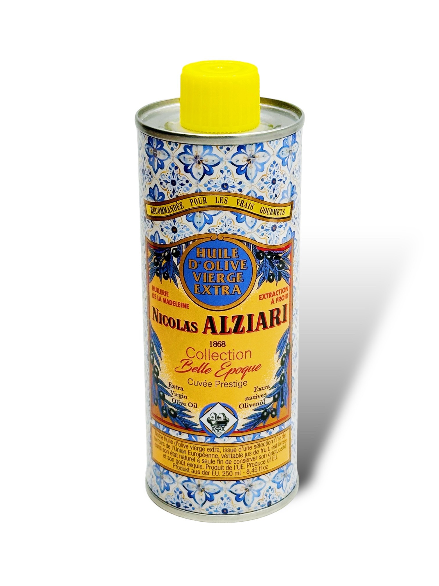 EDITION BELLE EPOQUE-  Huile d'olive Nicolas Alziari cuvée PRESTIGE 250 ml