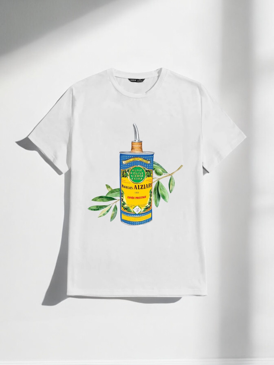 T-Shirt HOMME - Nicolas Alziari - Olivier - Blanc