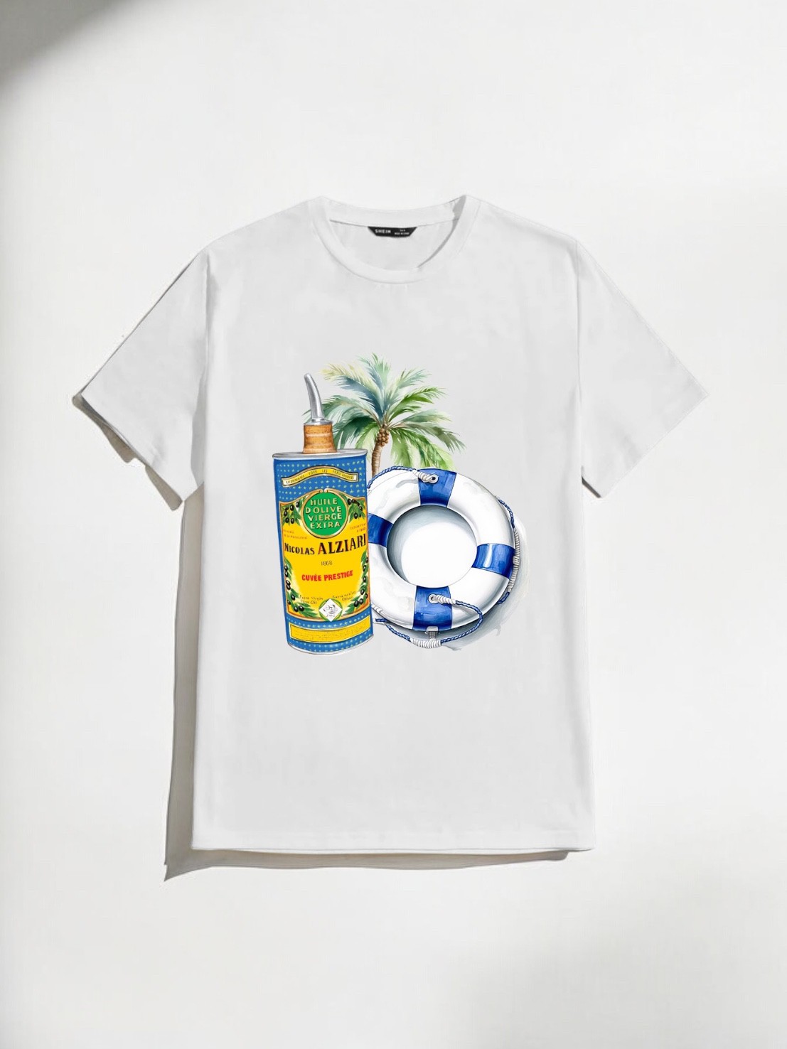 T-Shirt - HOMME- Nicolas Alziari - Bouée - Blanc