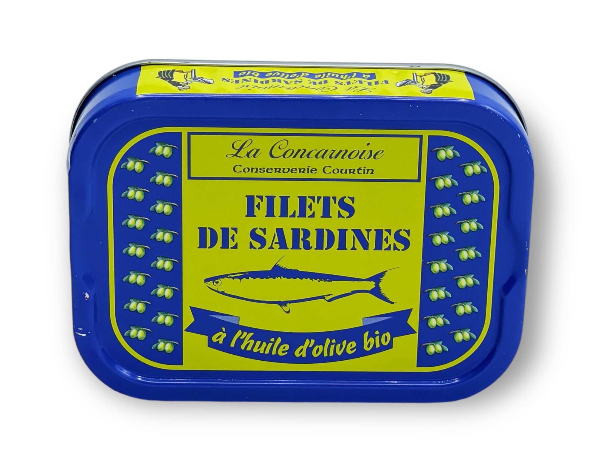 Filets de sardines a l'huile d'olive BIO 115gr - La Concarnoise