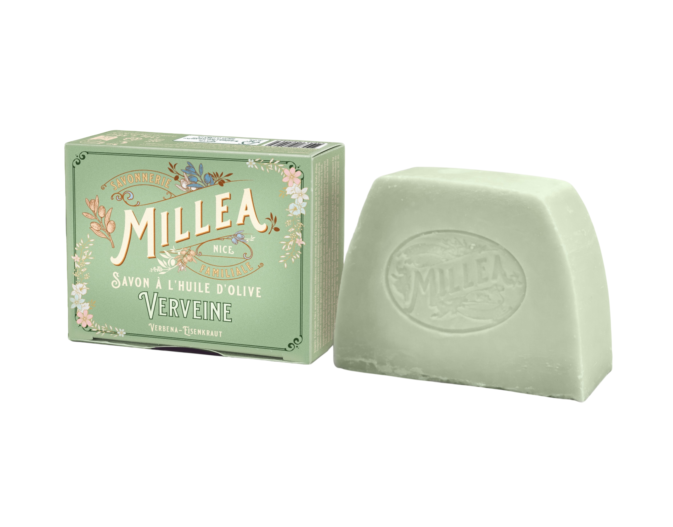 SAVON À L'HUILE D'OLIVE - 130 gr « VERVEINE » - MILLEA