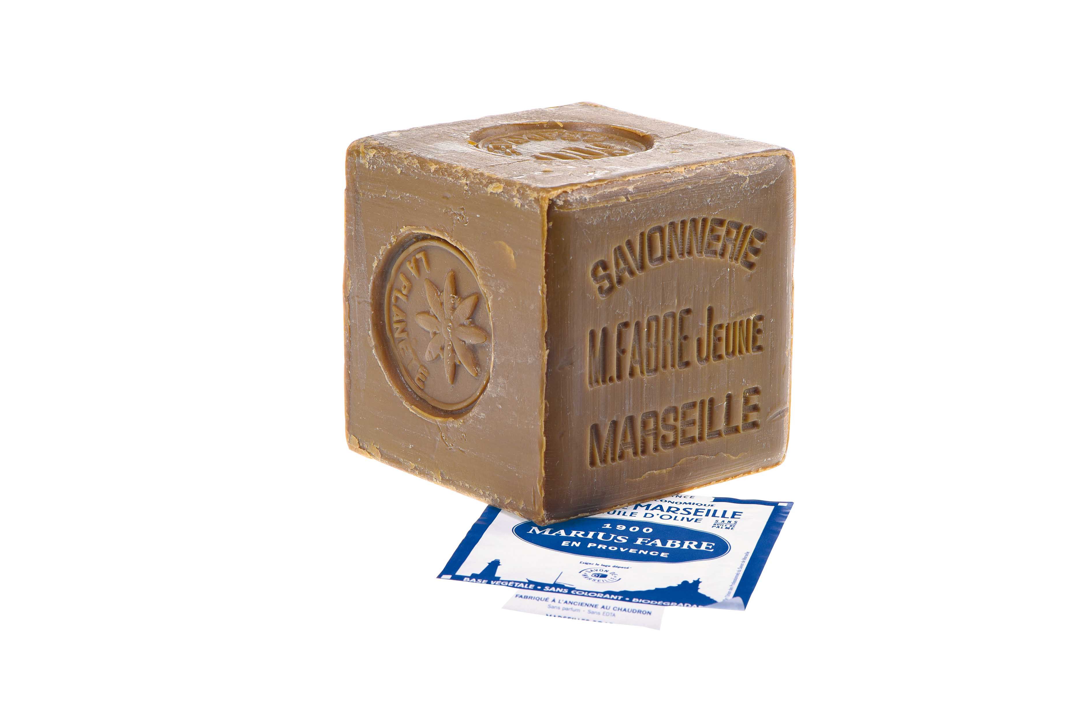 Savon de Marseille Marius Fabre  à l'huile d'olive 600 gr