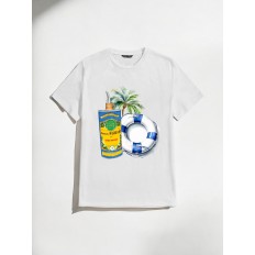 T-Shirt - HOMME- Nicolas Alziari - Bouée - Blanc