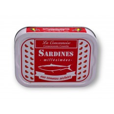 Sardines à l'huile d'olive et tomates séchées 115gr - La Concarnoise