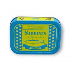 Sardines à l'huile d'olive et Citron 115gr - La Concarnoise