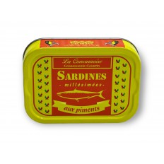 Sardines à l'huile d'olive aux piments 115gr - La Concarnoise