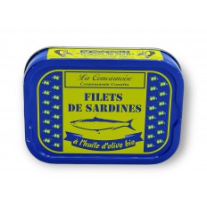 Filets de sardines a l'huile d'olive BIO 115gr - La Concarnoise