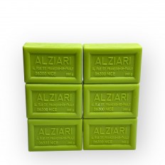 Pack de 6 savons 200 gr à l'huile d'olive parfum VERVEINE