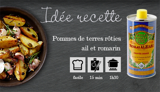 Pommes de terres rôties à l'ail et au romarin